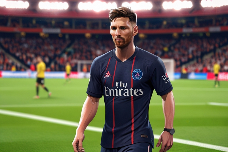 Leonardo_Anime_XL_A_soccer_player_resembling_Lionel_Messi_wear_1