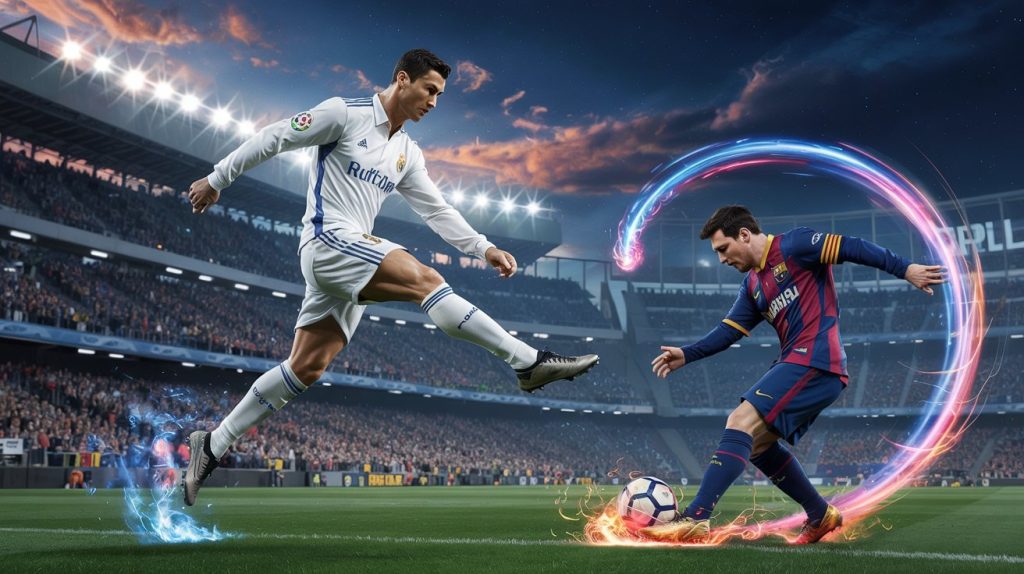 Gol Tendangan Bebas Messi VS Ronaldo