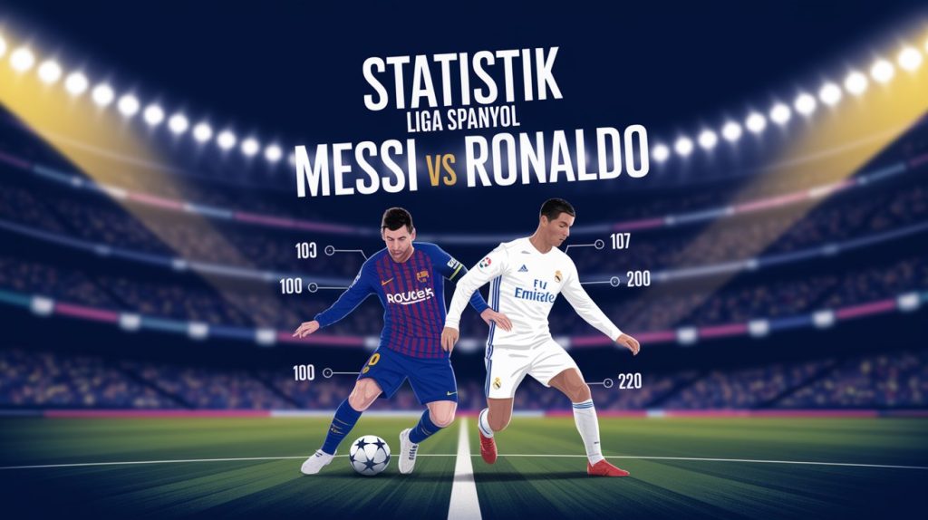 Statistik Liga Spanyol Messi vs Ronaldo