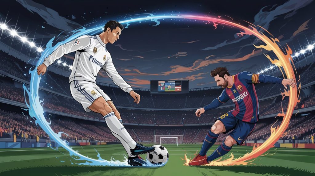 Gol Tendangan Bebas Messi VS Ronaldo